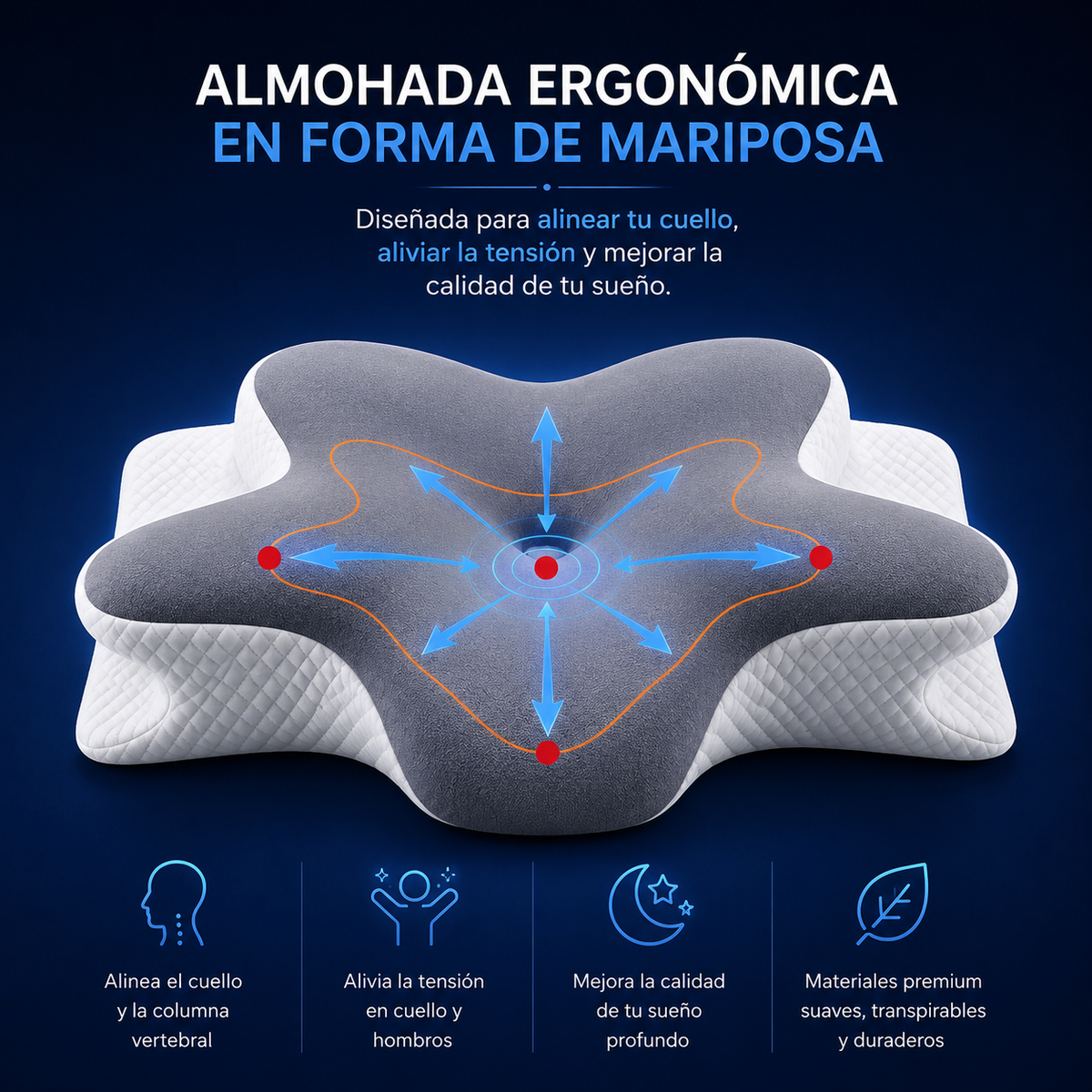 Almohada Cervical Anatómica